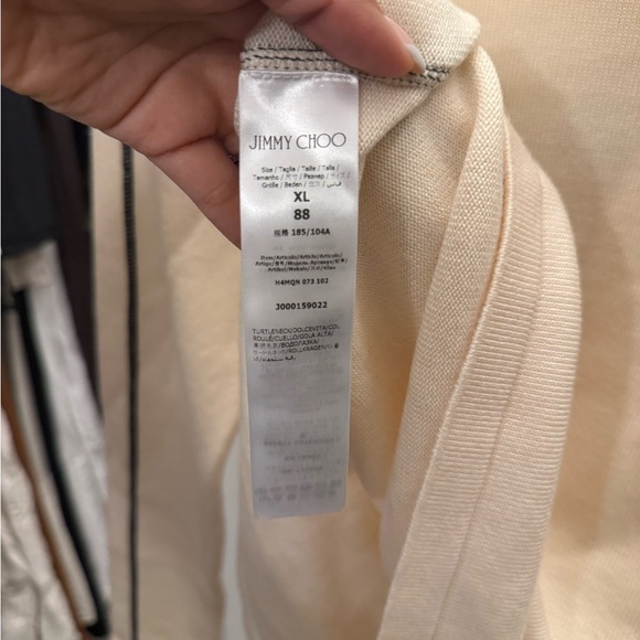 Jimmy Choo White Turtleneck Sweater - Picture 5 of 5